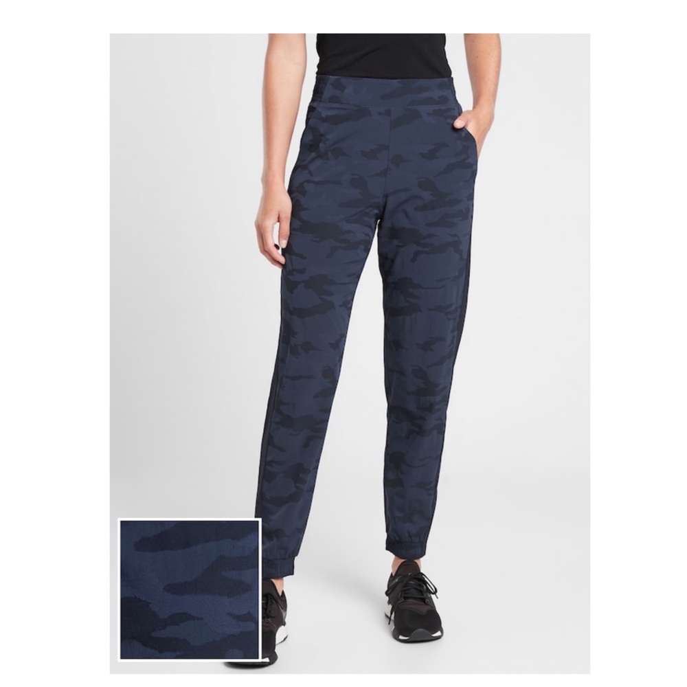 Athleta Dark Navy Camo Joggers